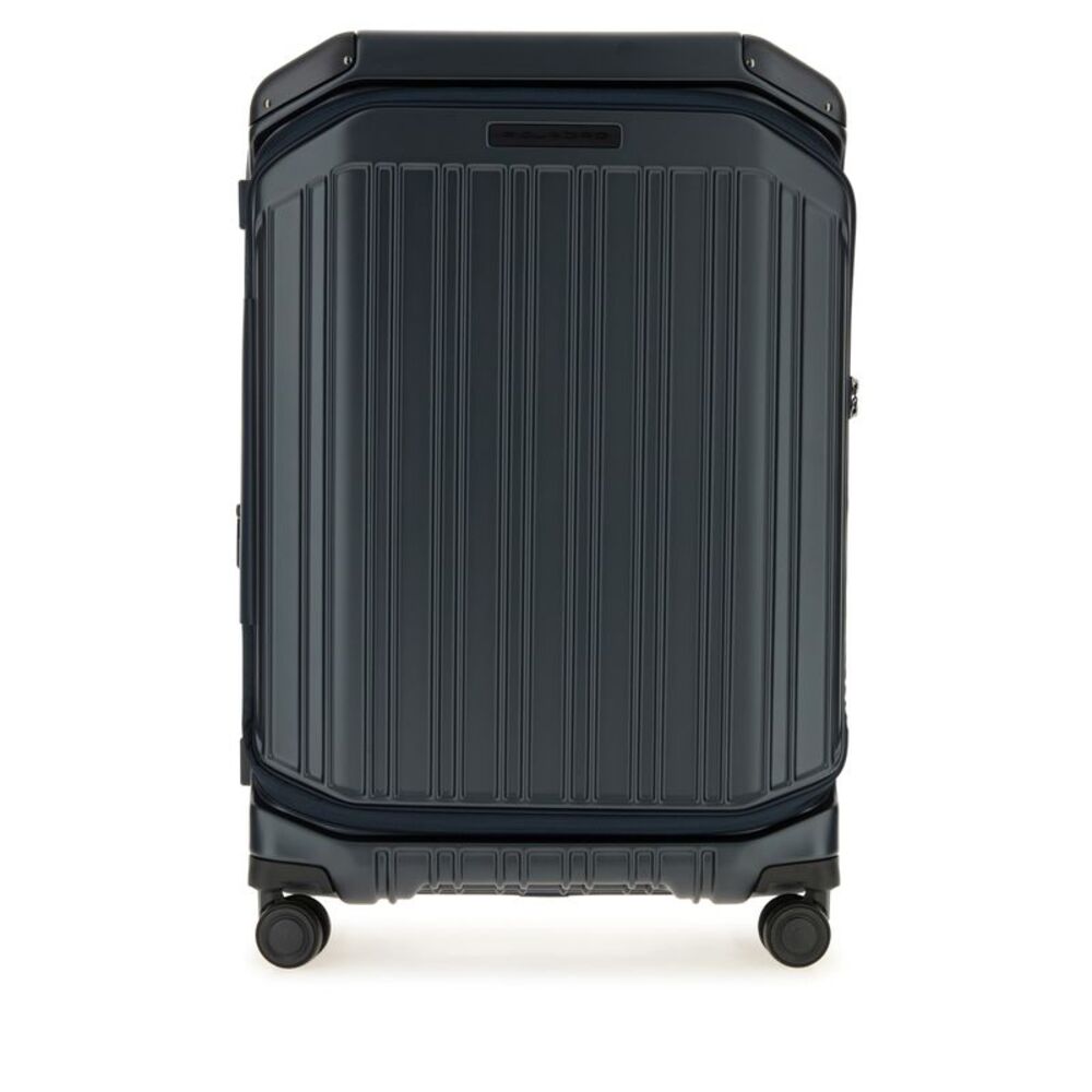 Piquadro Men Trolley Medio Front_Middle Open 4 Ruote Polic_Esp